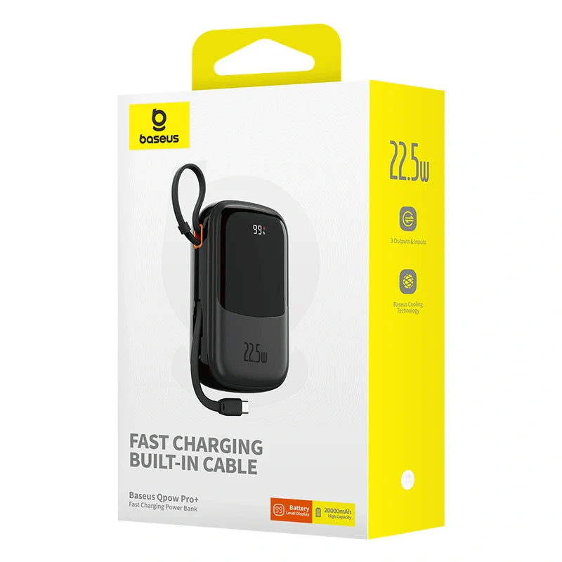 Baseus Qpow Pro+ Digital Display Fast Charge Power Bank 20000mAh 22.5W Type-C Edition