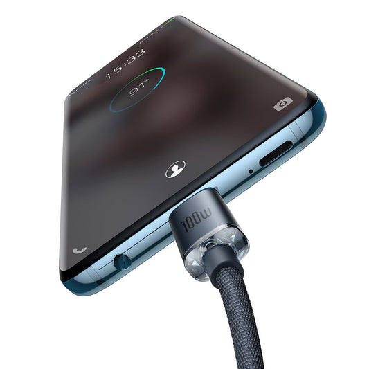 Baseus Crystal Shine Series Fast Charging Data Cable Type-C to Type-C 100W