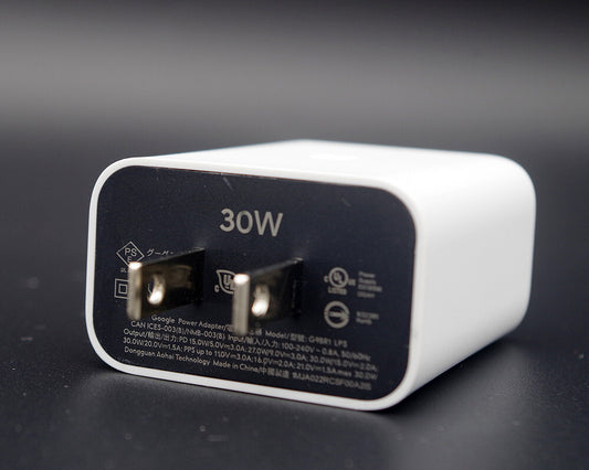 Google Pixel 30W Original Charger – USB-C PD Fast Charging Adapter for Pixel Phones