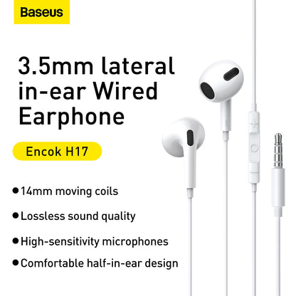 Baseus Encok 3.5mm lateral in-ear Wired Earphone H17