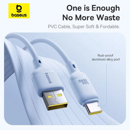 Baseus Silky Series Fast Charging Data Cable USB to Type-C 100W