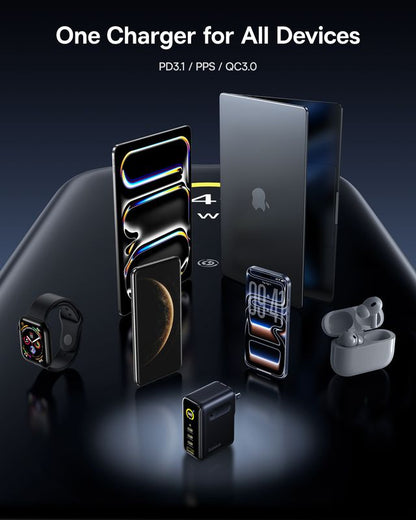 Baseus PicoGo AH11 Digital Display Fast Charger 3C+U 140W US