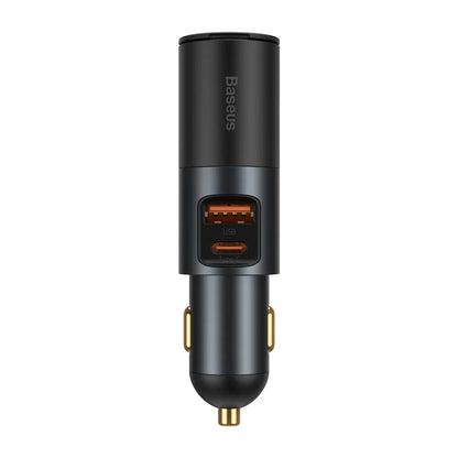 Baseus Share Together Fast Charge Car Charger with Cigarette Lighter Expansion Port 120W