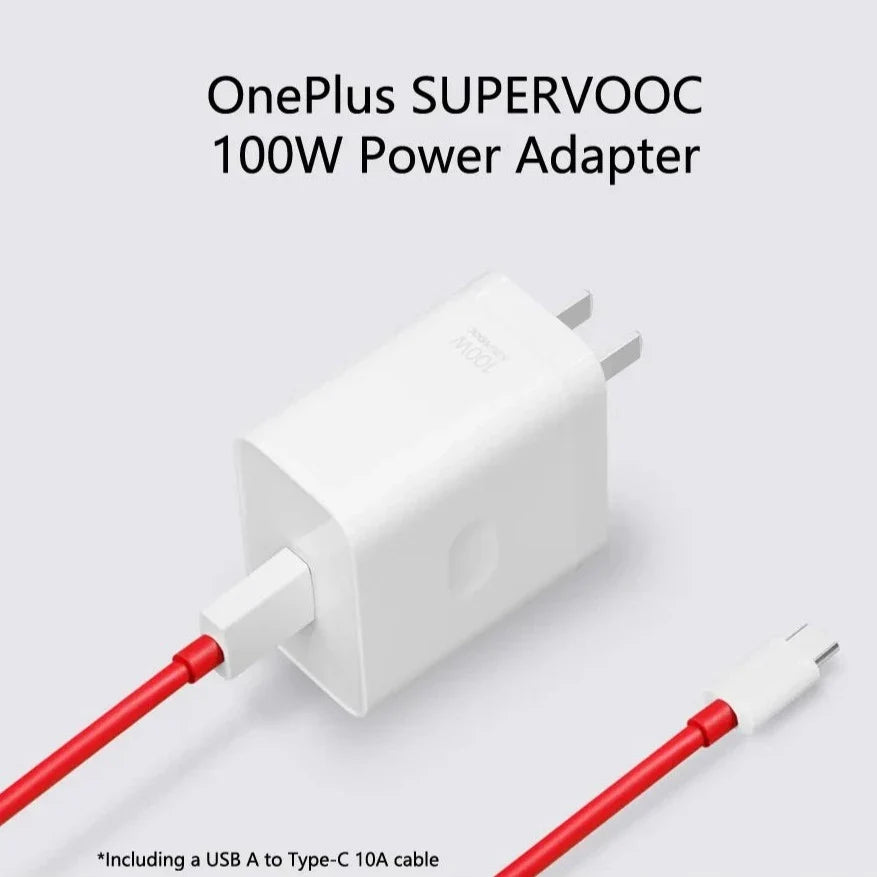 OnePlus 100W SuperVOOC Charger + Cable – 100% Original | Ultra-Fast