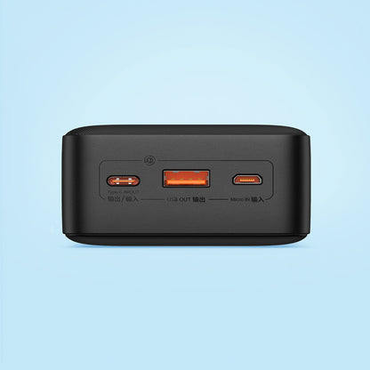 Baseus Airpow Fast Charge Power Bank 30000mAh 20W（With Simple Series Charging Cable USB to Type-C 0.3m Black）
