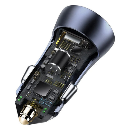 Baseus Golden Contactor Pro Dual Quick Car Charger U+C 40w