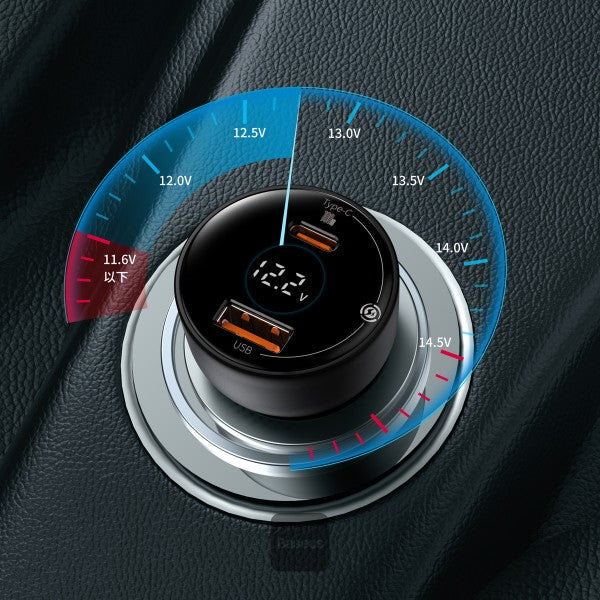 Baseus Superme Digital Display PPS Dual Quick Charger Car Charger