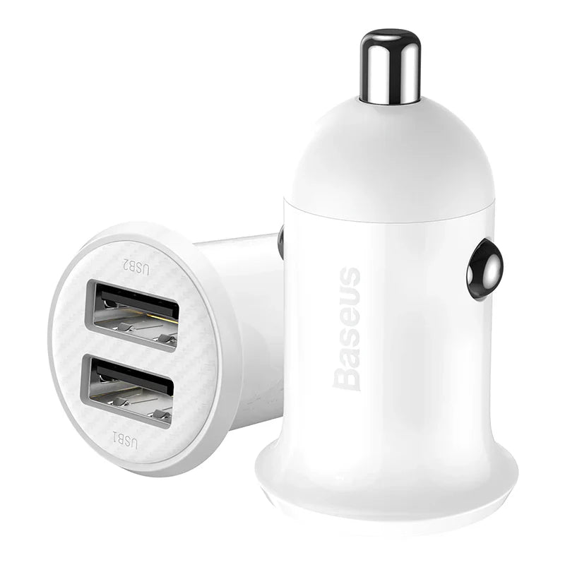 Baseus Grain Pro Car Charger (Dual USB 4.8A )
