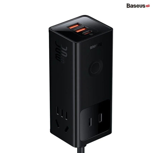 Baseus 30w PowerCombo Digital PowerStrip 3AC+2U+1C With 1.5m Power Cord (CN Plug)