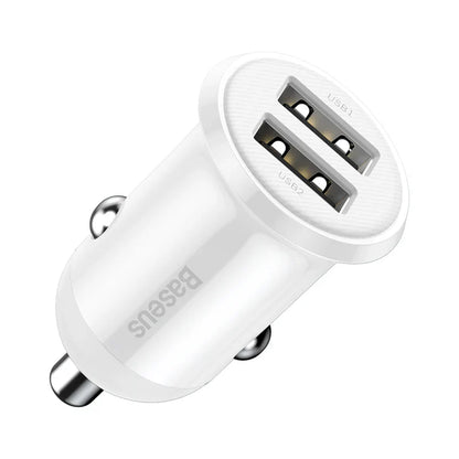Baseus Grain Pro Car Charger (Dual USB 4.8A )