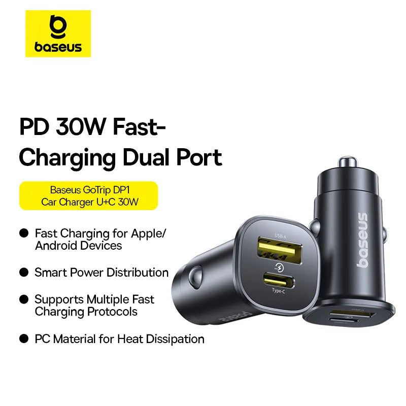 Baseus GoTrip Car Charger 30W