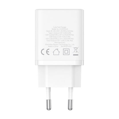 Baseus Cube Fast Charger C+U 20W EU
