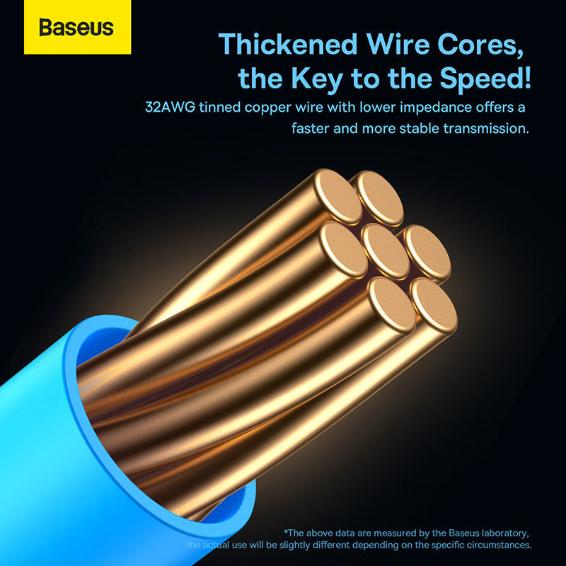 Baseus High Speed Six types of RJ45 Gigabit network cable (flat cable) Black