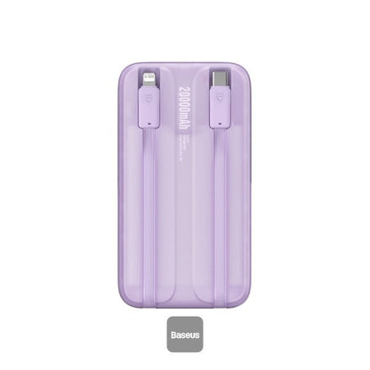 Baseus Comet  Series Dual-Cable Digital Display Fast Charge Power Bank 10000mAh 22.5W (With Simple Series Charging Cable USB to Type-C  30cm）