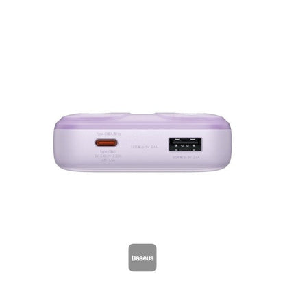 Baseus Comet  Series Dual-Cable Digital Display Fast Charge Power Bank 10000mAh 22.5W (With Simple Series Charging Cable USB to Type-C  30cm）