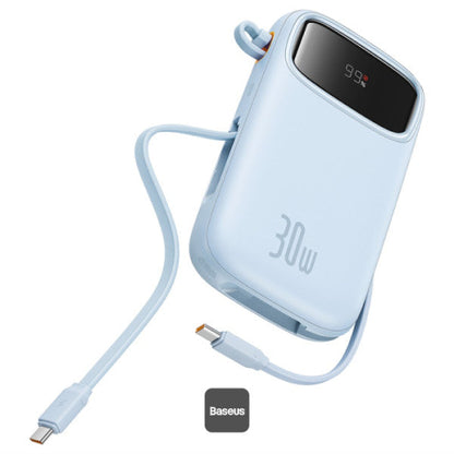 Baseus QPow 2 Digital Display Fast-Charging Power Bank with 2 Built-in Type-C Cable 20000mAh 30W