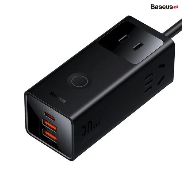 Baseus 30w PowerCombo Digital PowerStrip 3AC+2U+1C With 1.5m Power Cord (CN Plug)