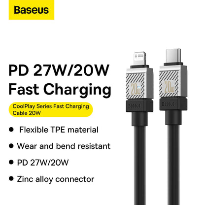 Baseus CoolPlay Series Fast Charging Cable Type-C to iP 20W