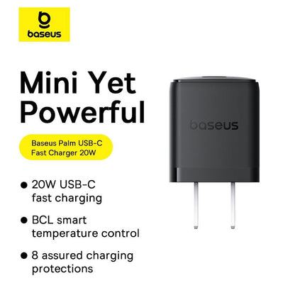 Baseus Palm Series Fast Charger 1C 20W US
