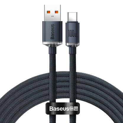 Baseus Crystal Shine Series Fast Charging Data Cable USB to Type-C 100W