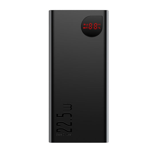 Baseus Adaman Digital Display Fast Charge Power Bank 40000mAh 22.5W (With Simple Series Charging Cable USB to Type-C 0.3m  Black)