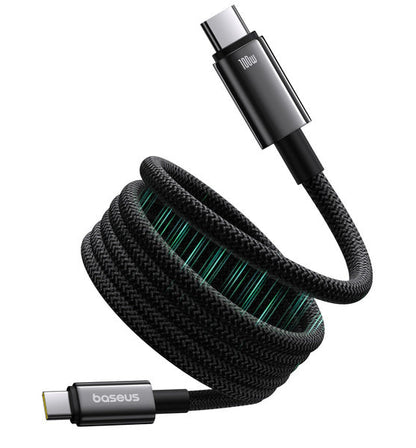 Baseus Tungsten Gold Magnetic Charging Cable USB-C to USB-C 100W