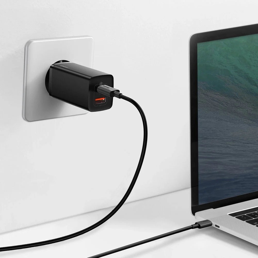 Baseus GaN2 lite Fast Charger C+U 65W CN (SUPER VOOC)