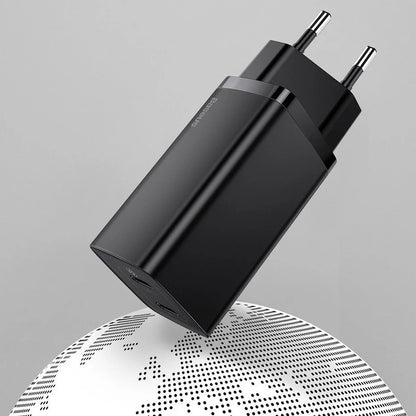 Baseus GaN2 lite Fast Charger C+U 65W CN (SUPER VOOC)