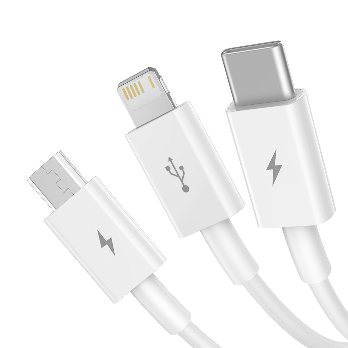 Baseus Superior Series Fast Charging Data Cable USB to M+L+C 3.5A
