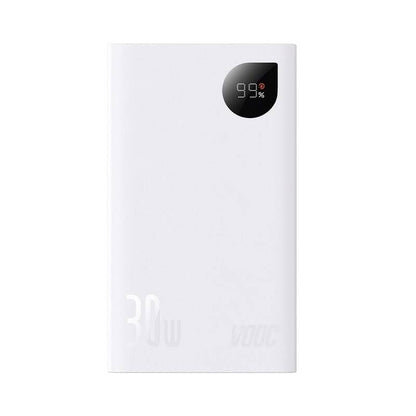 Baseus Adaman2 Digital Display Fast Charge Power Bank 20000mAh 30W （VOOC Edition)（ With Simple Series Charging Cable USB to Type-C 3A 0.3m Black）