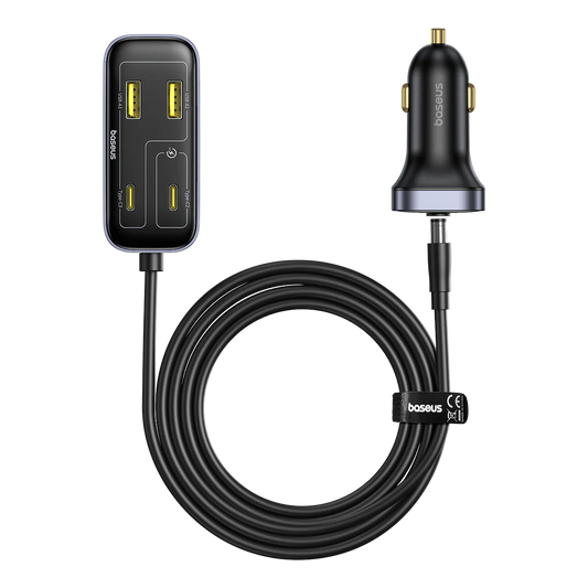 Baseus Backseatpal L1 In-Vehicle Cigarette Lighter Car Charger 3U+3C