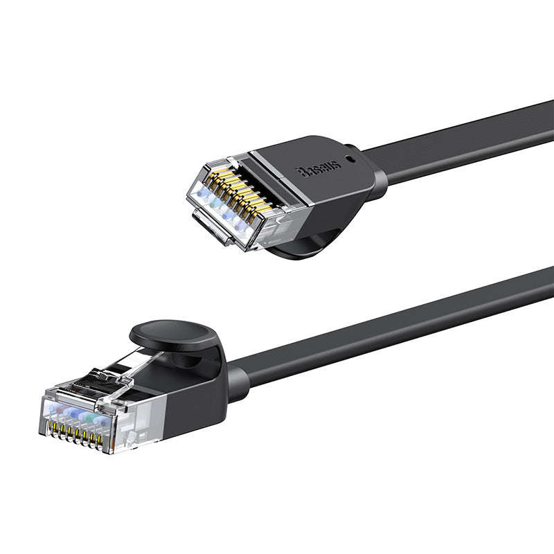 Baseus High Speed Six types of RJ45 Gigabit network cable (flat cable) Black