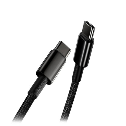 Baseus Tungsten Gold Fast Charging Data Cable Type-C to Type-C 100W