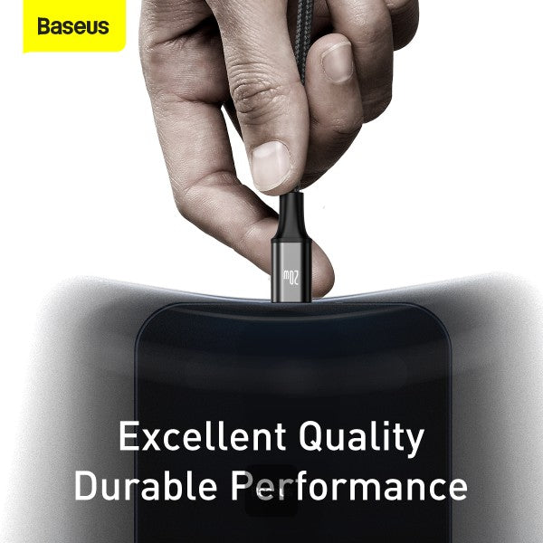 Baseus Rapid Series 3-in-1 Fast Charging Data Cable Type-C to C+L+C PD 20W 1.5m