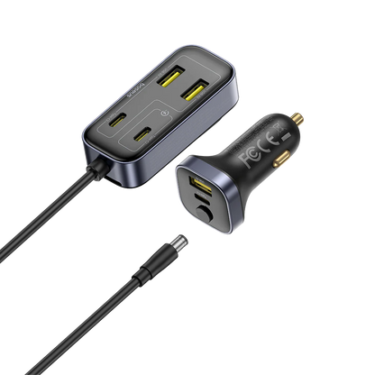 Baseus Backseatpal L1 In-Vehicle Cigarette Lighter Car Charger 3U+3C