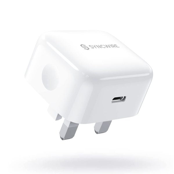 30W USB-C Fast Charger UK 3-Pin | Syncwire PD Wall Adapter