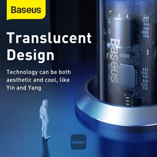 Baseus Particular 65W Digital Display QC+PPS Dual Quick Fast Car Charger
