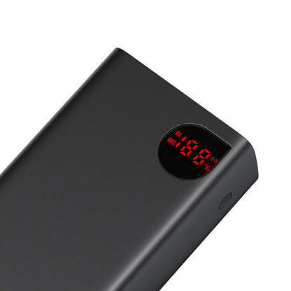Baseus Adaman Digital Display Fast Charge Power Bank 40000mAh 22.5W (With Simple Series Charging Cable USB to Type-C 0.3m  Black)