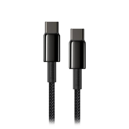 Baseus Tungsten Gold Fast Charging Data Cable Type-C to Type-C 100W