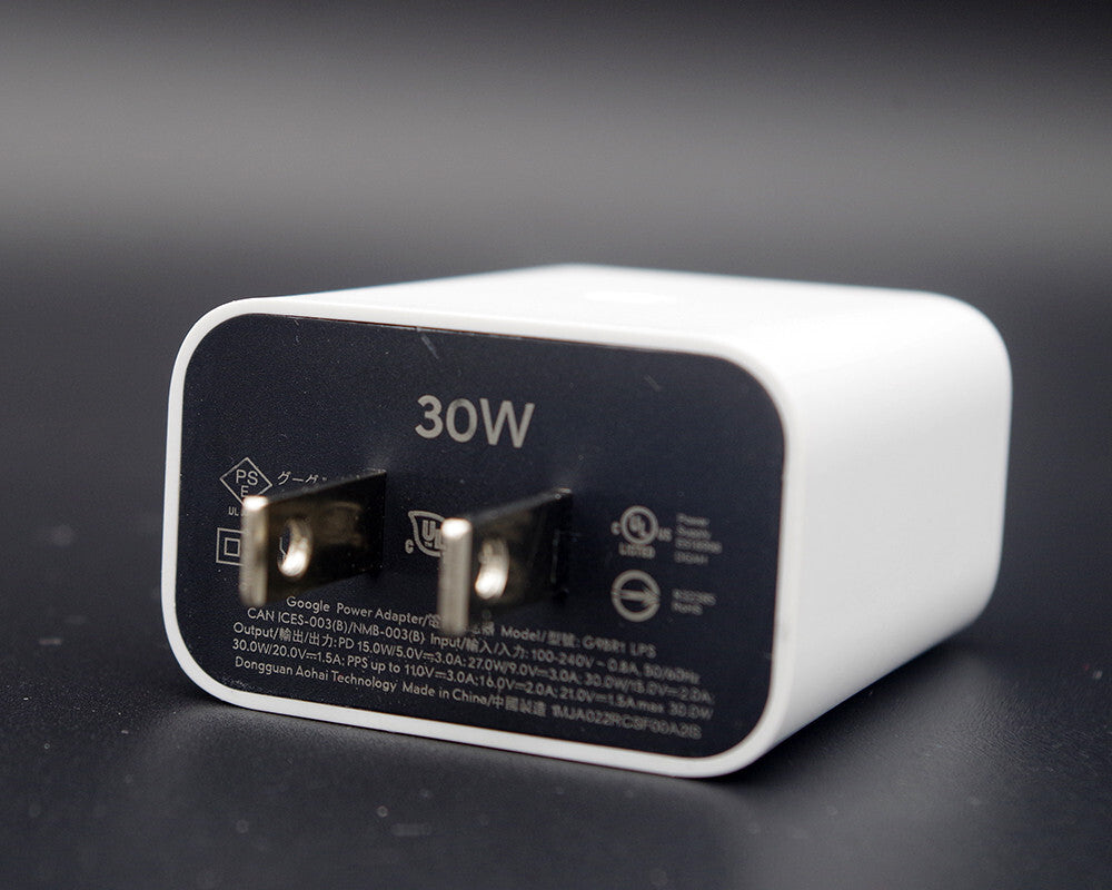 Google Pixel 30W Original Charger – USB-C PD Fast Charging Adapter for Pixel Phones