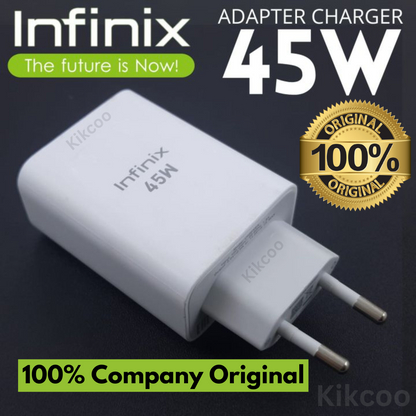 Infinix 45W Fast Charger | 100% Original Adapter Pakistan