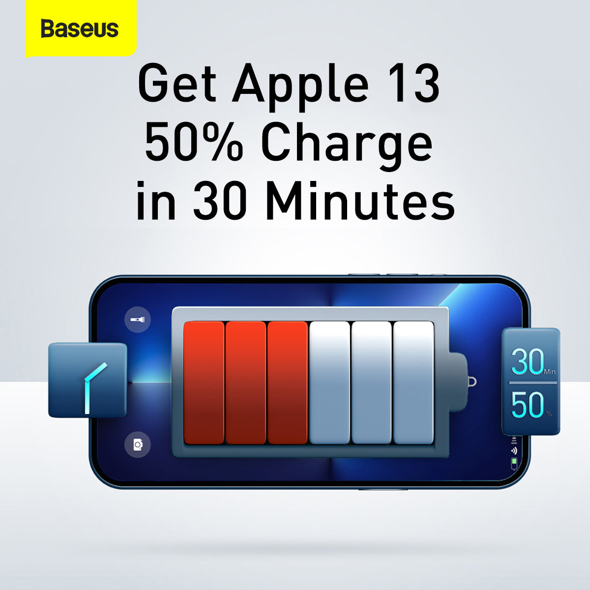 Baseus Compact Quick Fast Charger 2U+C 30W CN