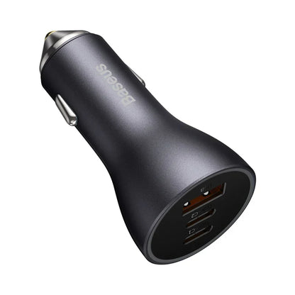 Baseus Golden Contactor Pro Triple Fast Charger Car Charger 65W U+C+C