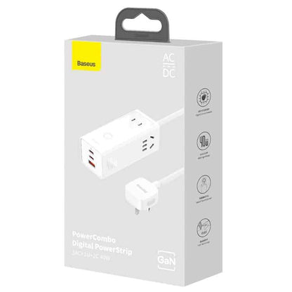Baseus PowerCombo 6 Ports Power Strip 40w