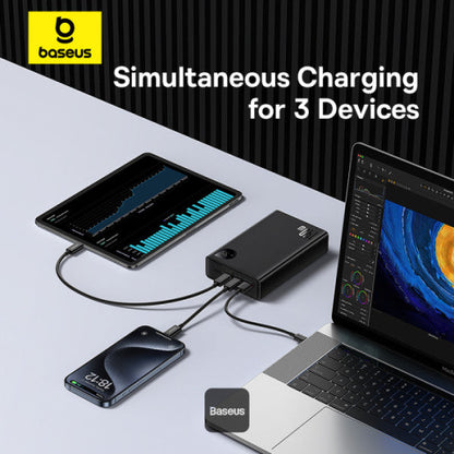 Baseus Adaman  Digital Display Fast Charge Power Bank 24000mAh 140W（With Superior Series Fast Charging Data Cable Type-C to Type-C 240W (48V/5A) 1m Black）