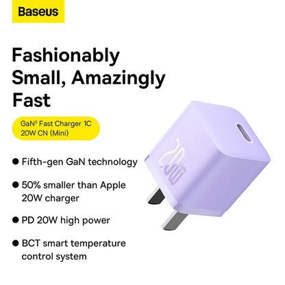 Baseus GaN5 Fast Charger 1C 20W CN  Mini