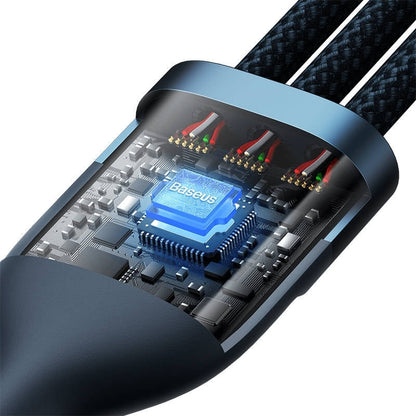 Baseus Flash Series II One-for-three Fast Charging Data Cable USB to M+L+C 66W
