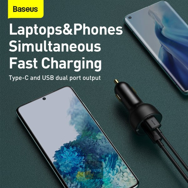 Baseus Superme Digital Display PPS Dual Quick Charger Car Charger