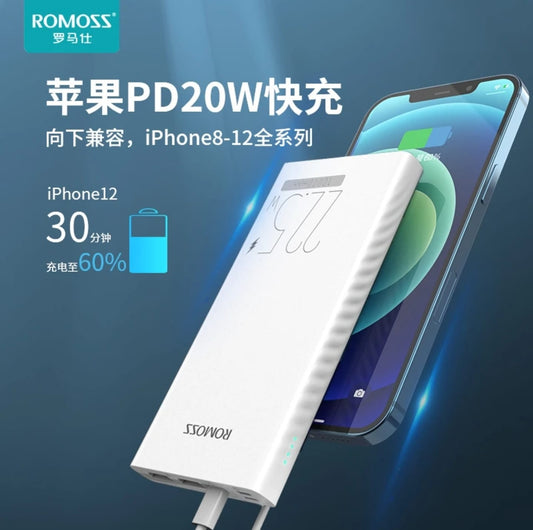 ROMOSS PHG10F 10000mAh Power Bank – 22.5W PD & QC 3.0 Fast Charging | Original
