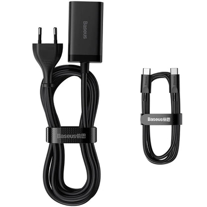 Baseus GaN3 Pro Desktop Fast Charger 2C+2U 65W CN Black(Include?Baseus Xiaobai series fast charging Cable Type-C to Type-C 100W(20V/5A) 1m